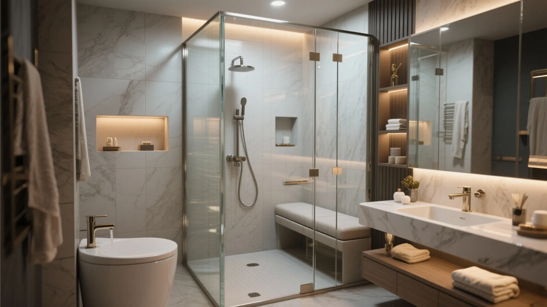 5. Wet-room or compact luxury for master bath