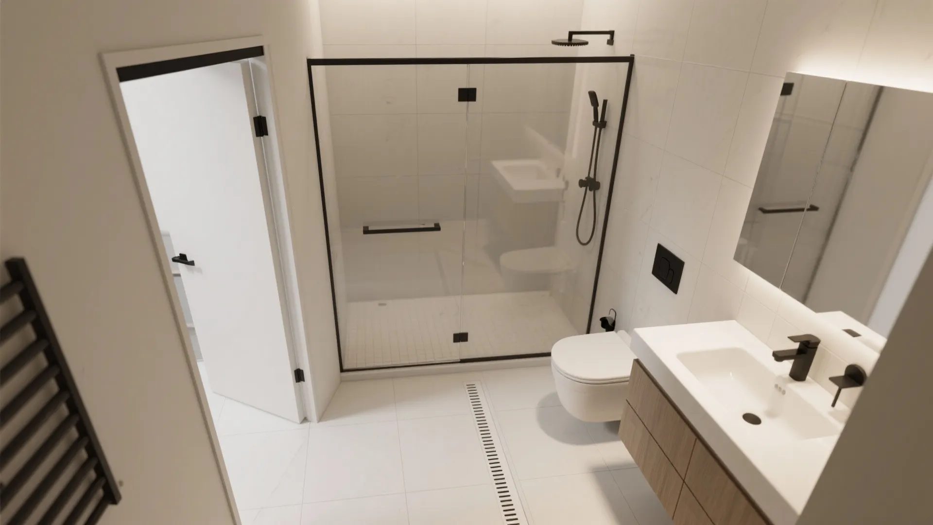 Pocket Door and an Efficient Wet Zone Layout