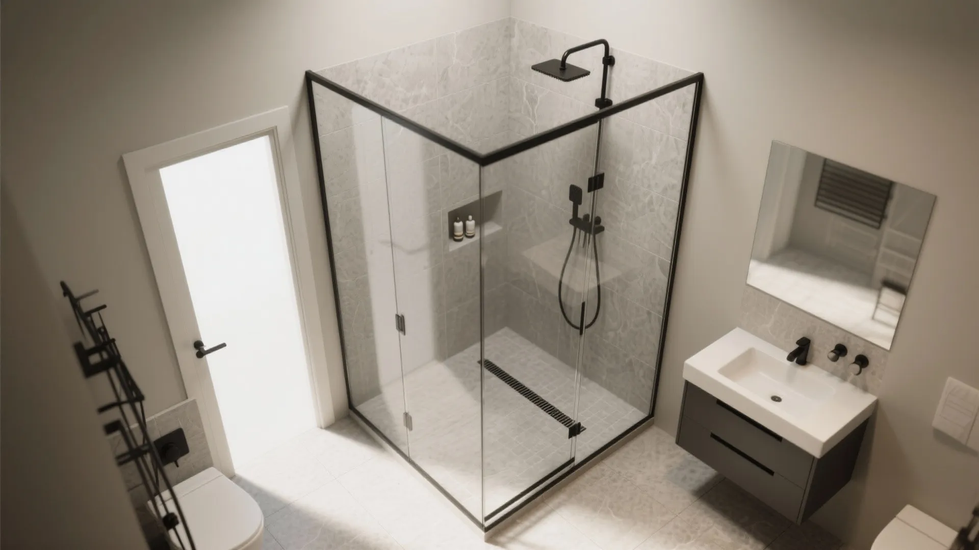 Frameless Glass Shower and Wet-Room Thinking