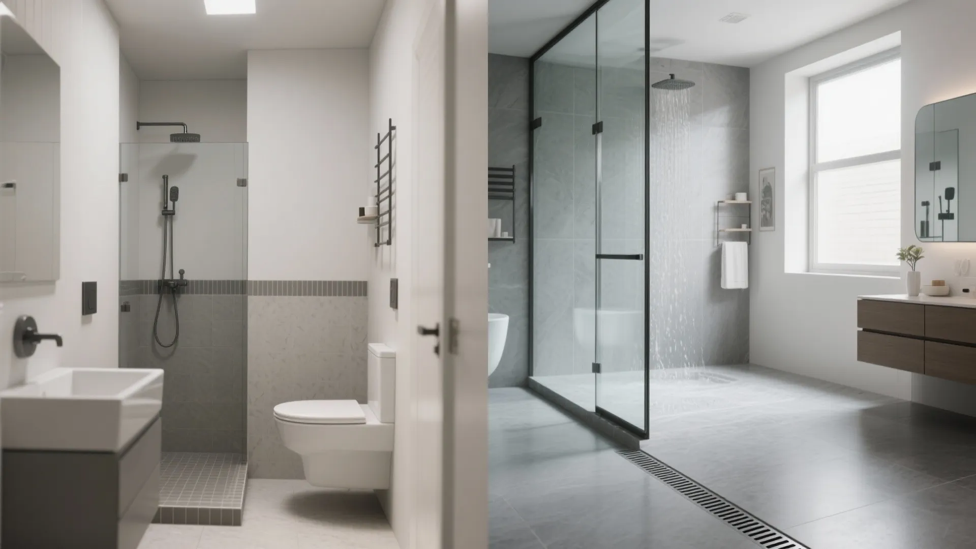 5. Consider a seamless wet area or walk-in shower