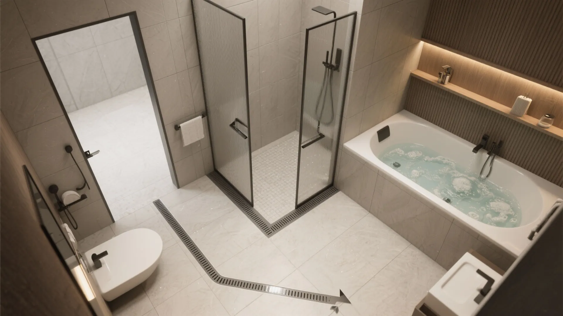3. Wet Room Conversion with Walk-in Jetted Tub