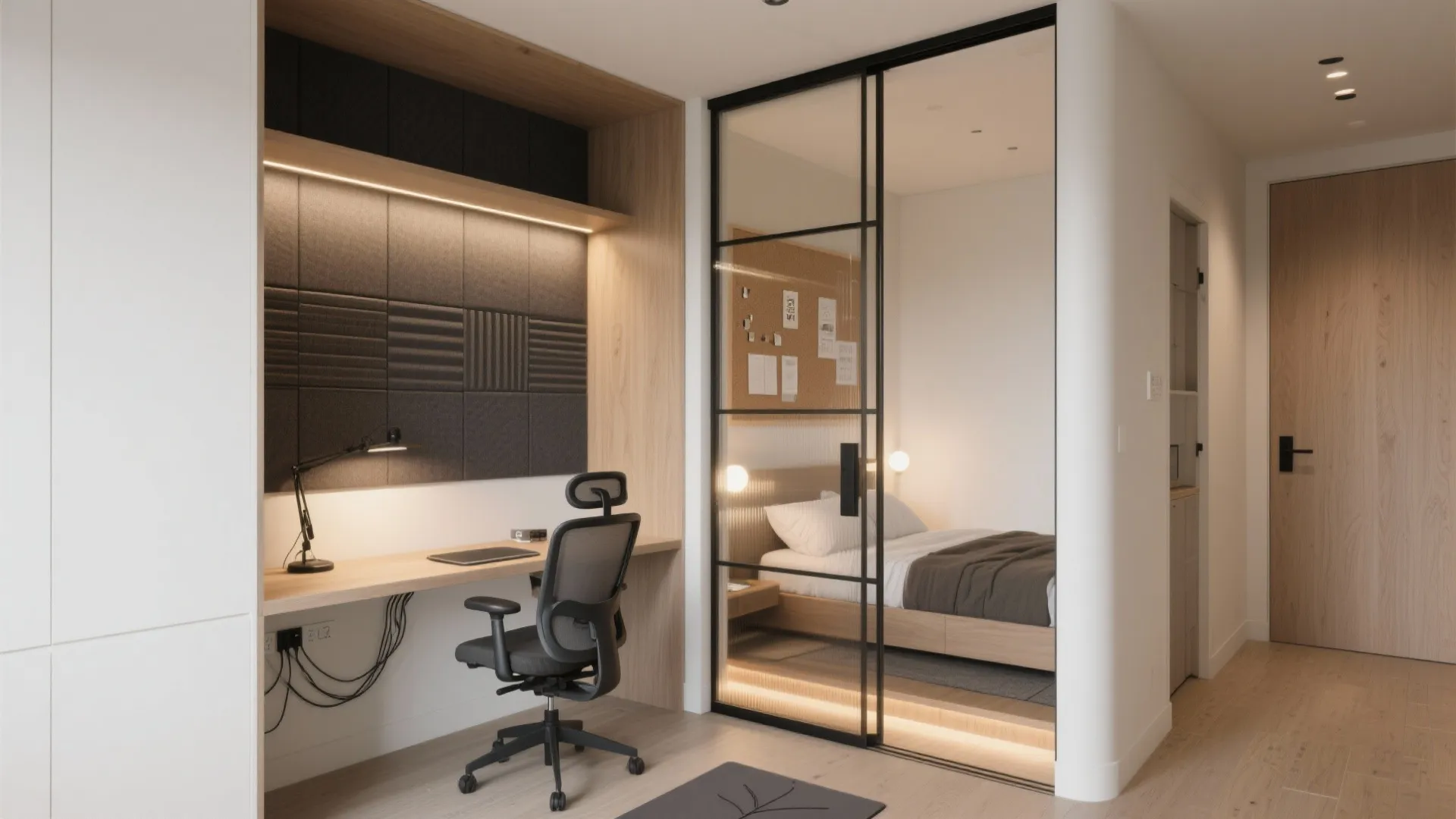 Adaptive WFH nook and a multi-use guest room