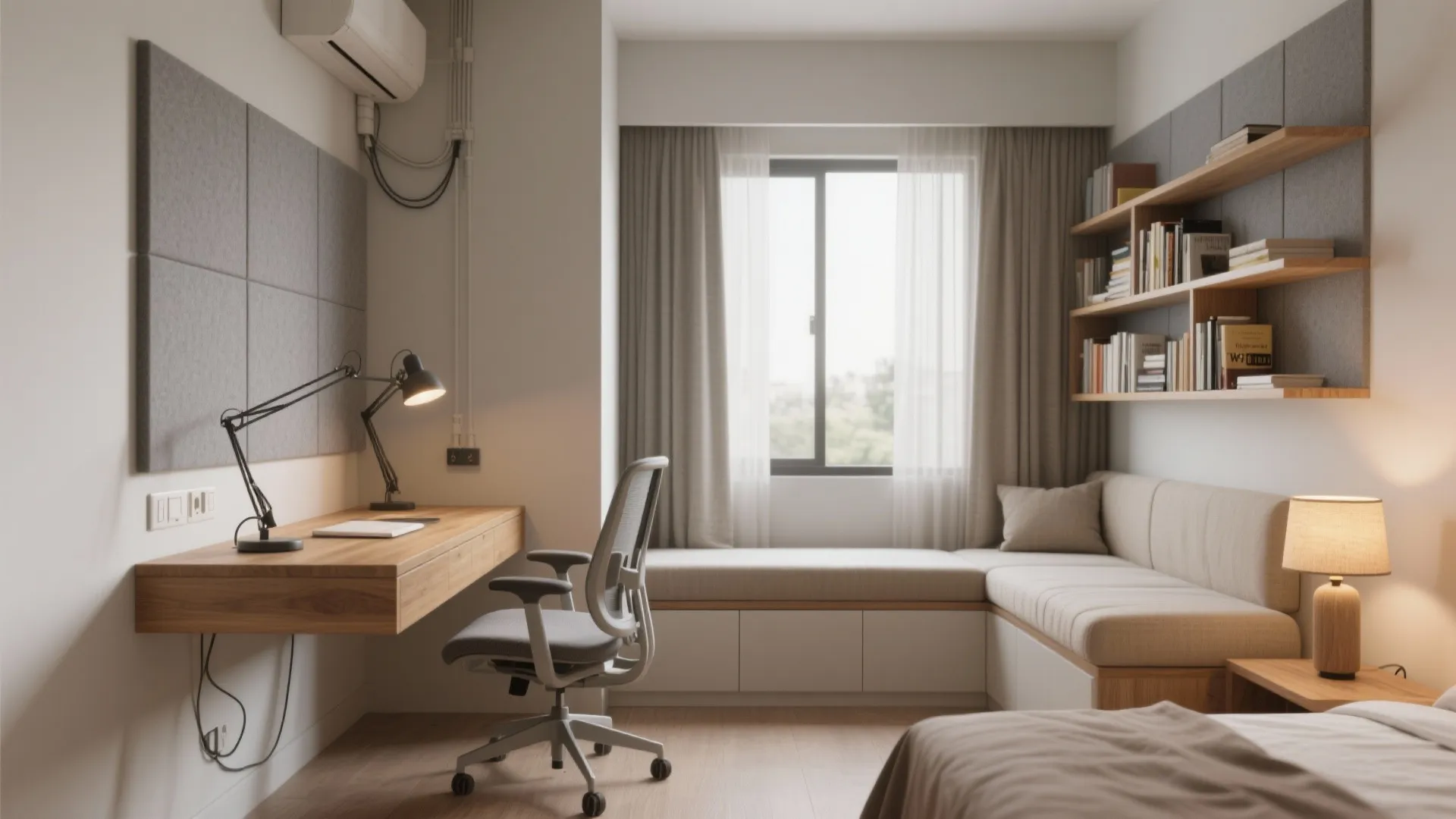 Flexible WFH Nook in the Third Bedroom