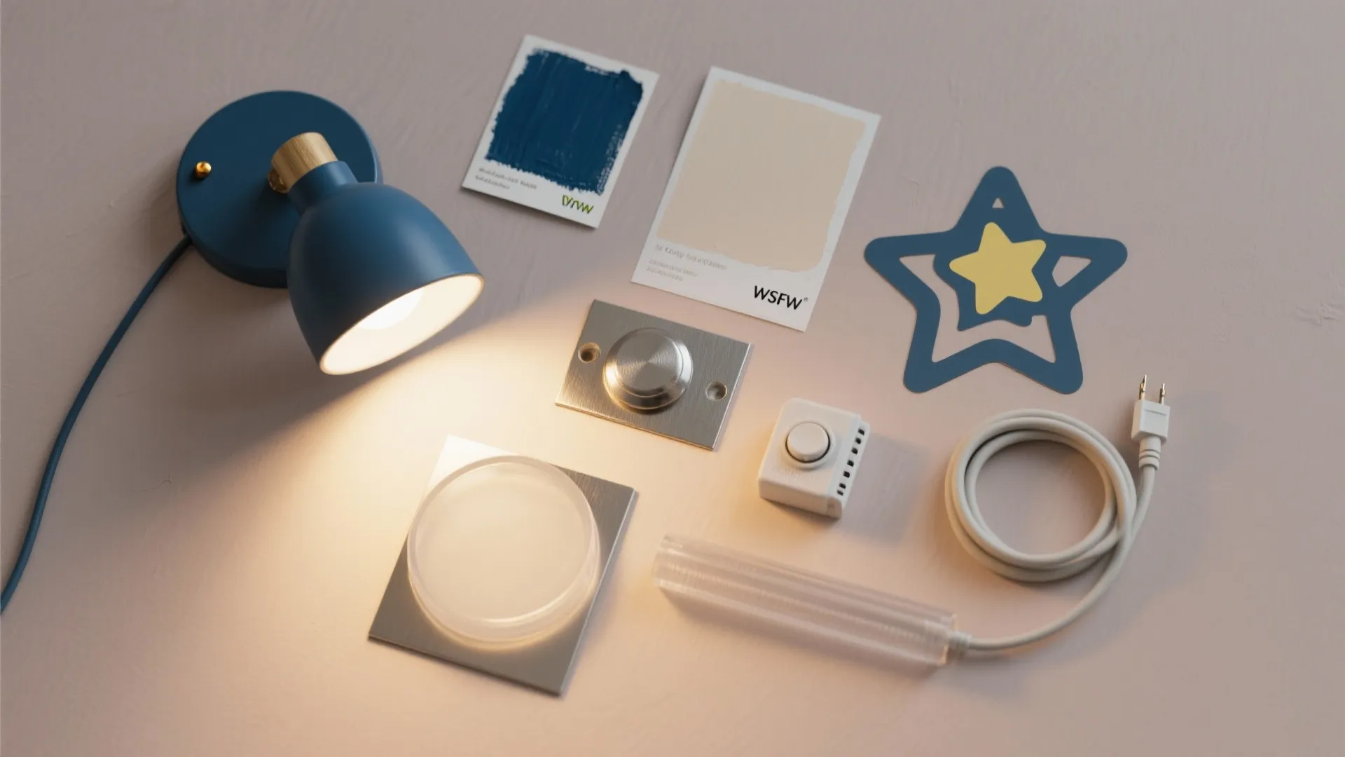 Whimsical wall lamps as décor anchors