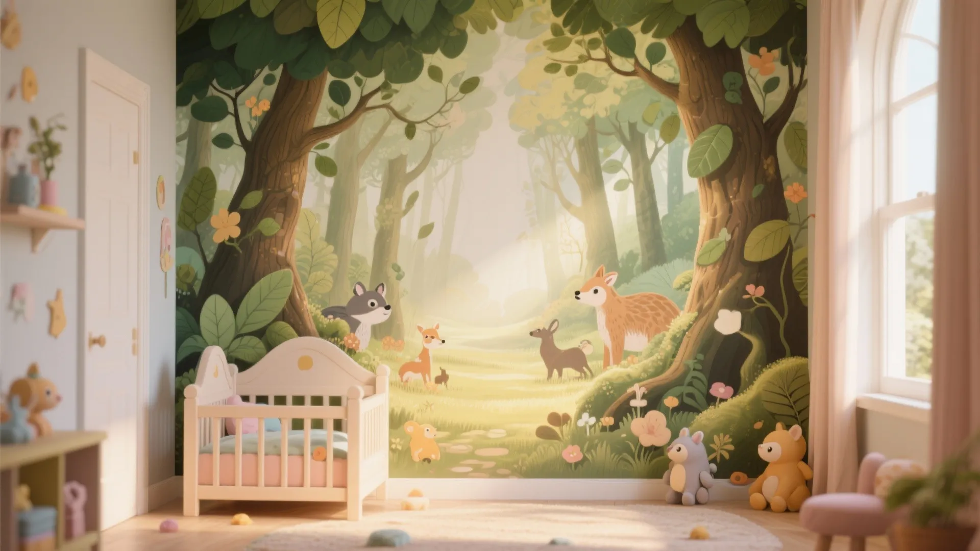 Whimsical Mural Story Walls