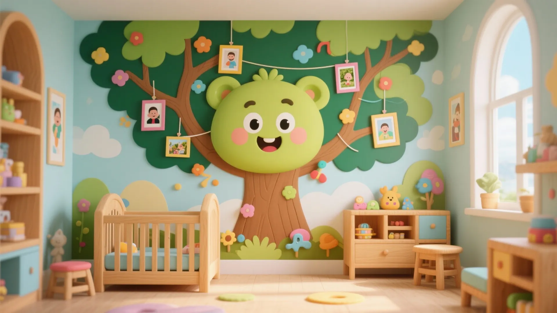 5. Whimsical Children’s Room Tree