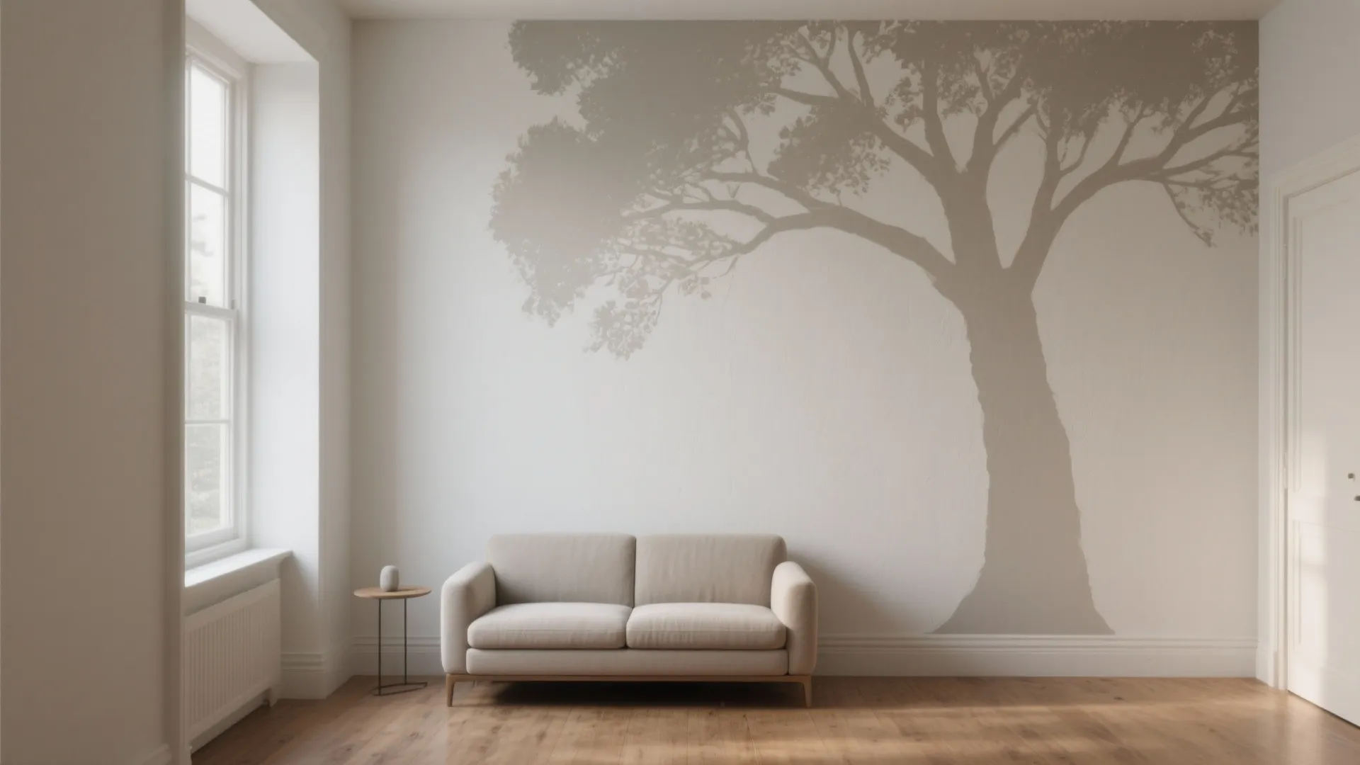 1. Whispering Trunk: Pale silhouette for small rooms