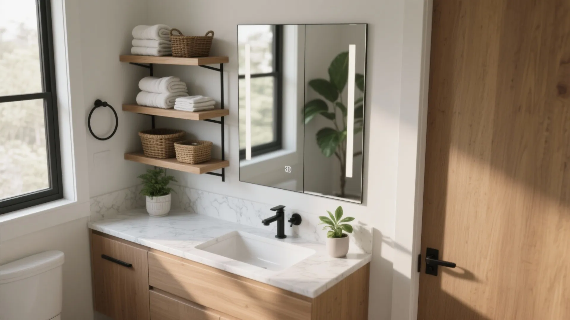 5 Inspiring Ideas for a White 30-Inch Bathroom Vanity: Small-slab style solutions I’ve used to make a 30-inch white vanity feel luxurious and functional