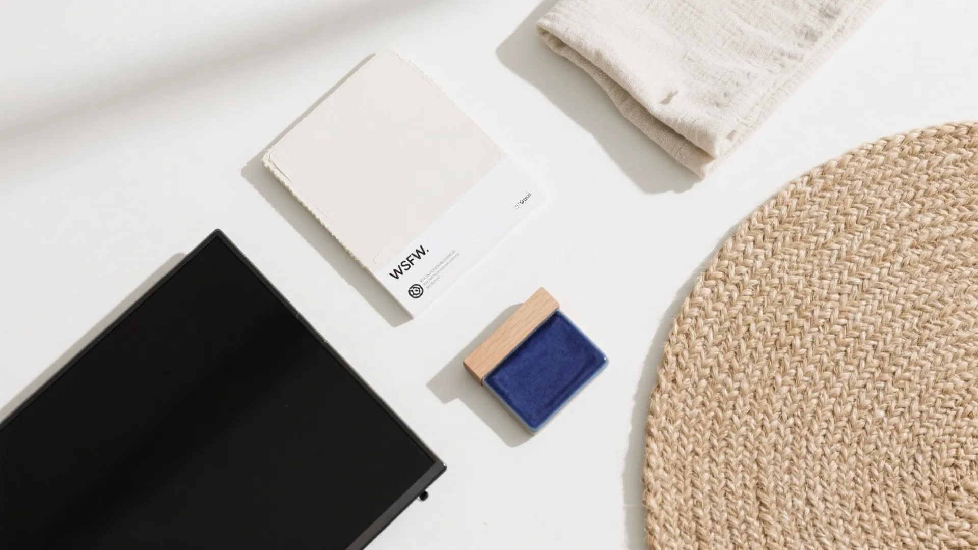 Light-and-White Palette with a Single Bold Accent