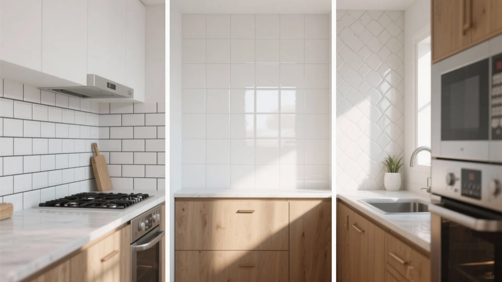 5 White Kitchen Backsplash Tile Ideas: Creative small-space solutions and practical tips for white kitchen backsplash tiles