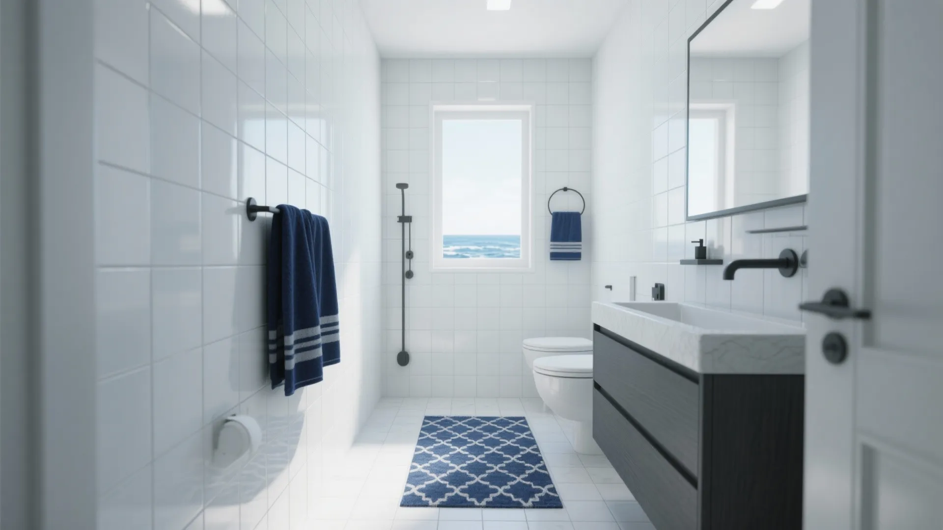 1. Start with a White Base and Blue Accents