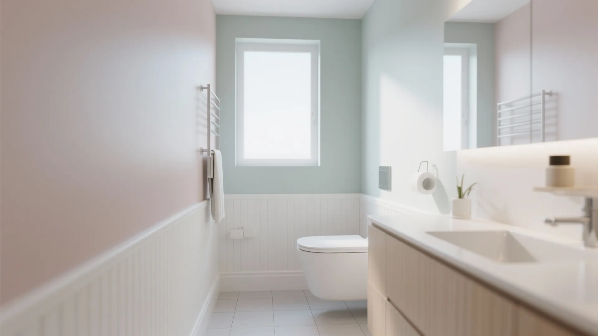 1. Sleek White Baseboards