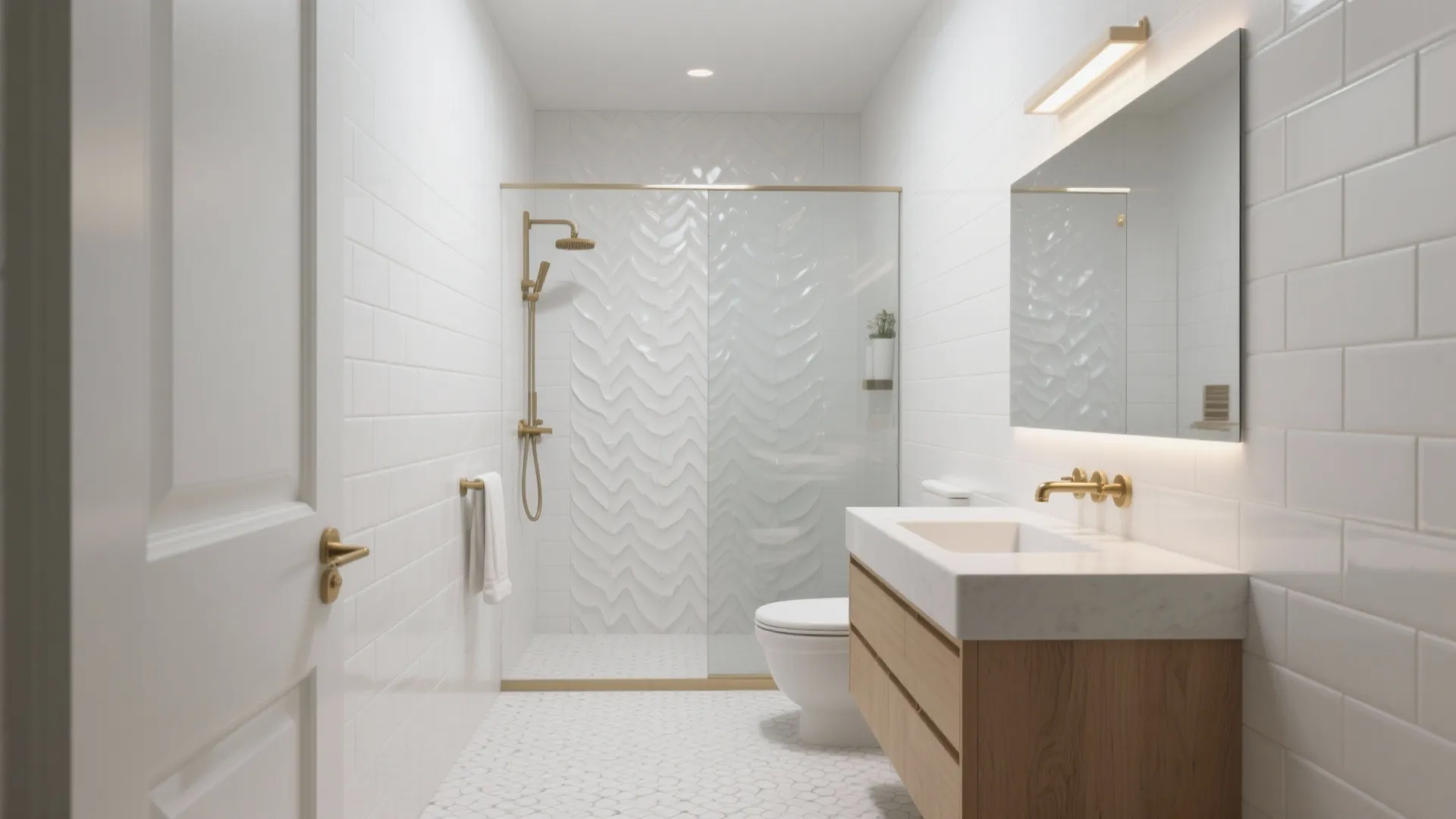 5 Ideas for White Textured Bathroom Tiles: Small-bathroom design inspiration from a seasoned interior designer with real-world pros, cons, and practical tips