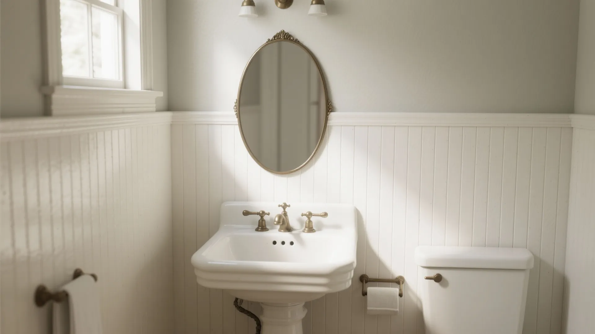 1. Classic White Beadboard