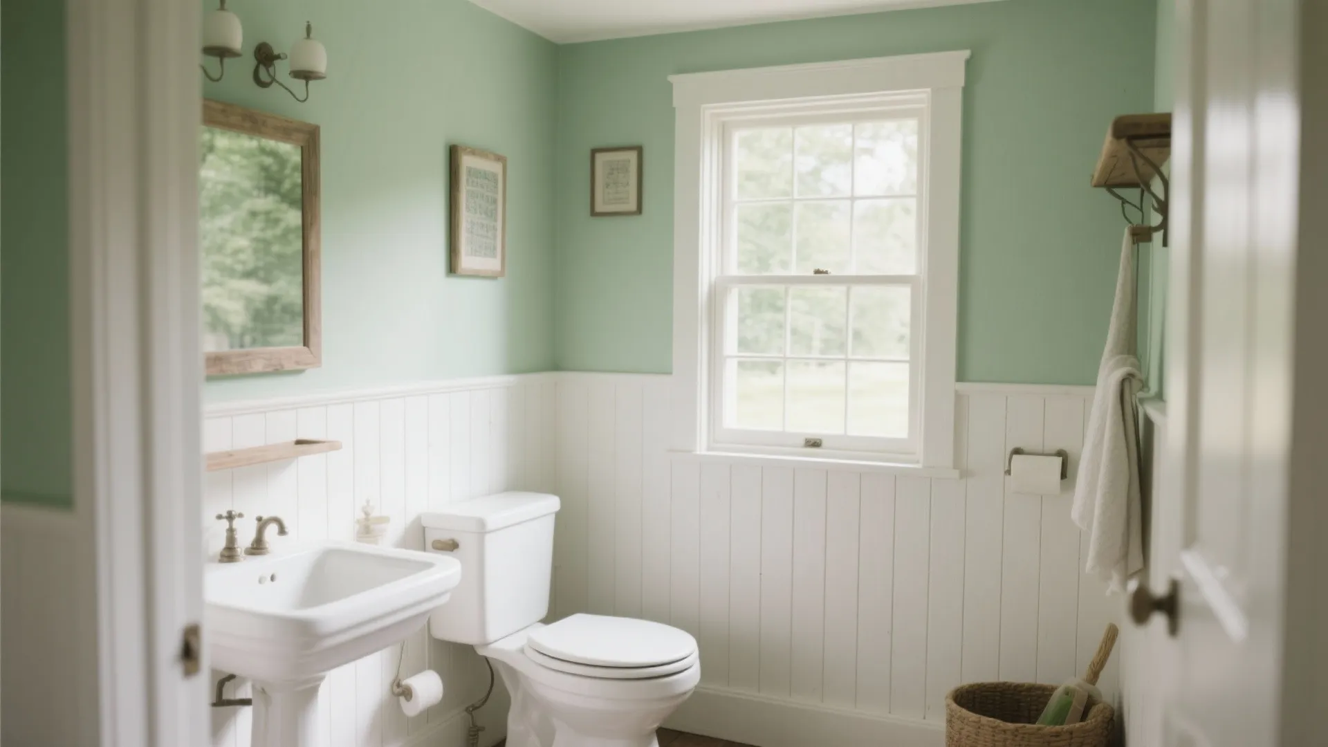 2. White Beadboard Walls