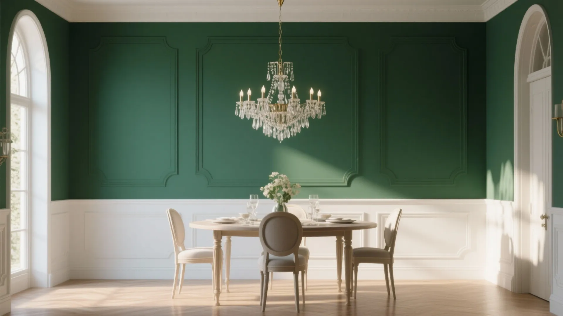 1. Classic White Below, Bold Above