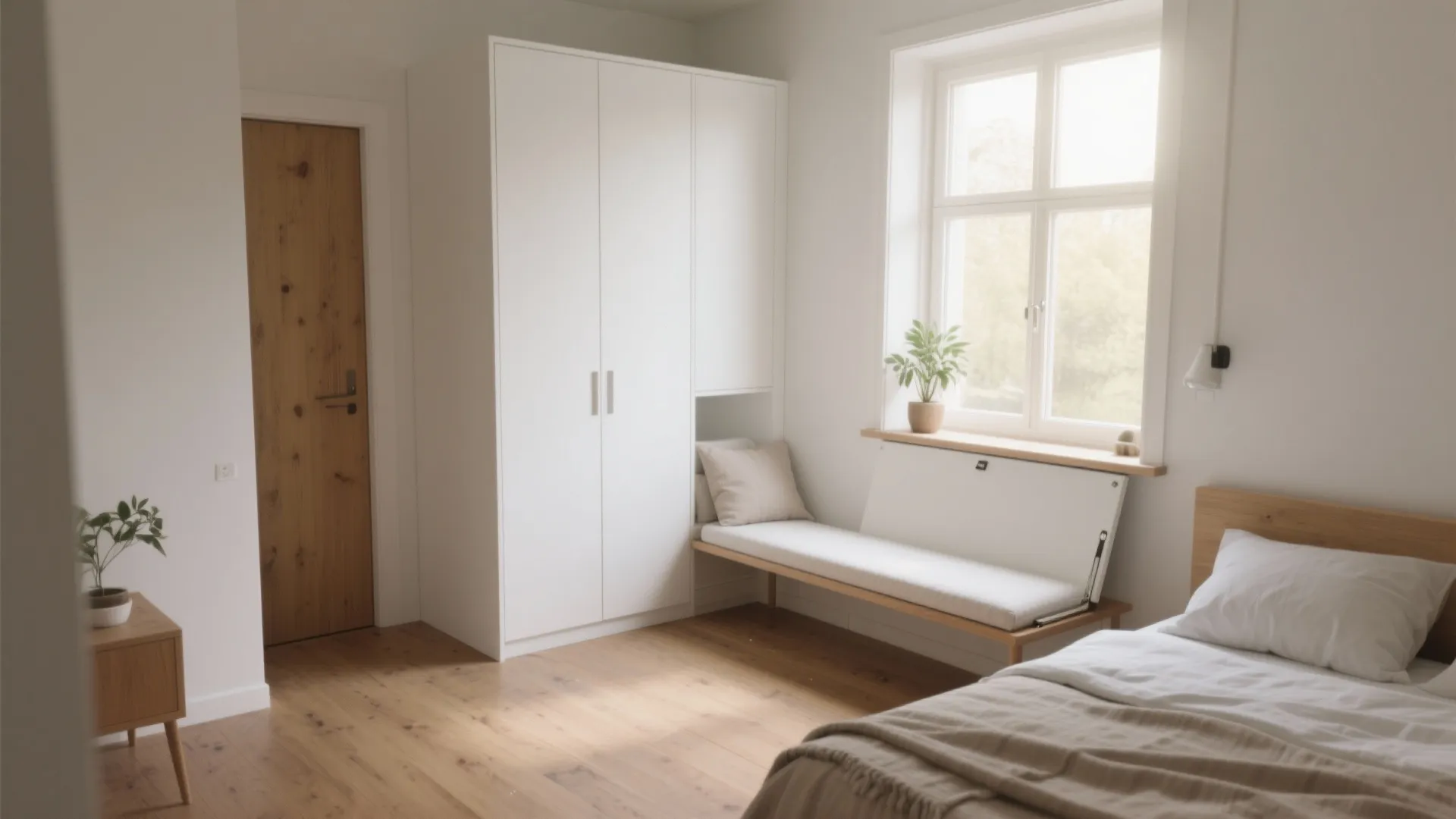 5 Small-Space Ideas for a White Bench Bedroom: Creative small-bedroom ideas using a white bench to maximize style and storage