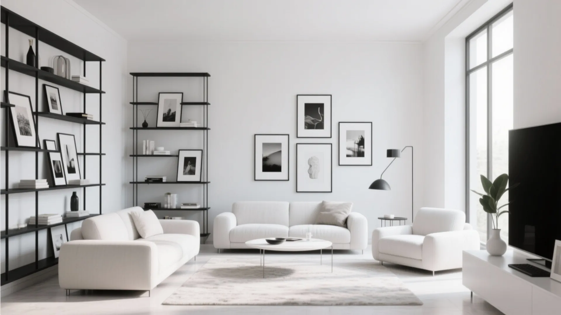 7. White with Black Accents for Drama