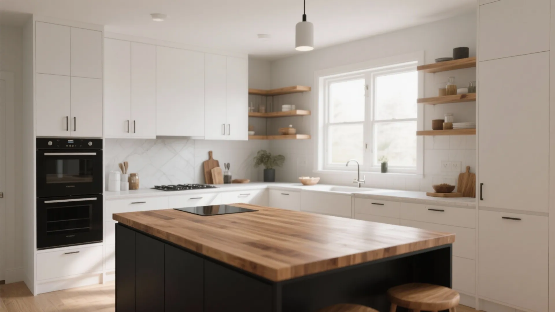 5 Inspiring Ideas for White Kitchen Cabinets with Black Island: How to balance contrast, style, and function in small and large kitchens