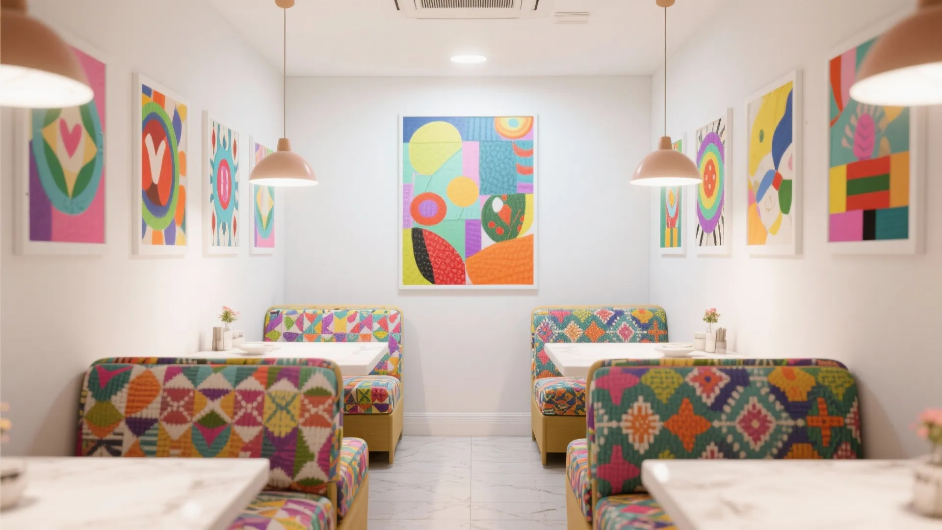 Bright White with Bold Accents