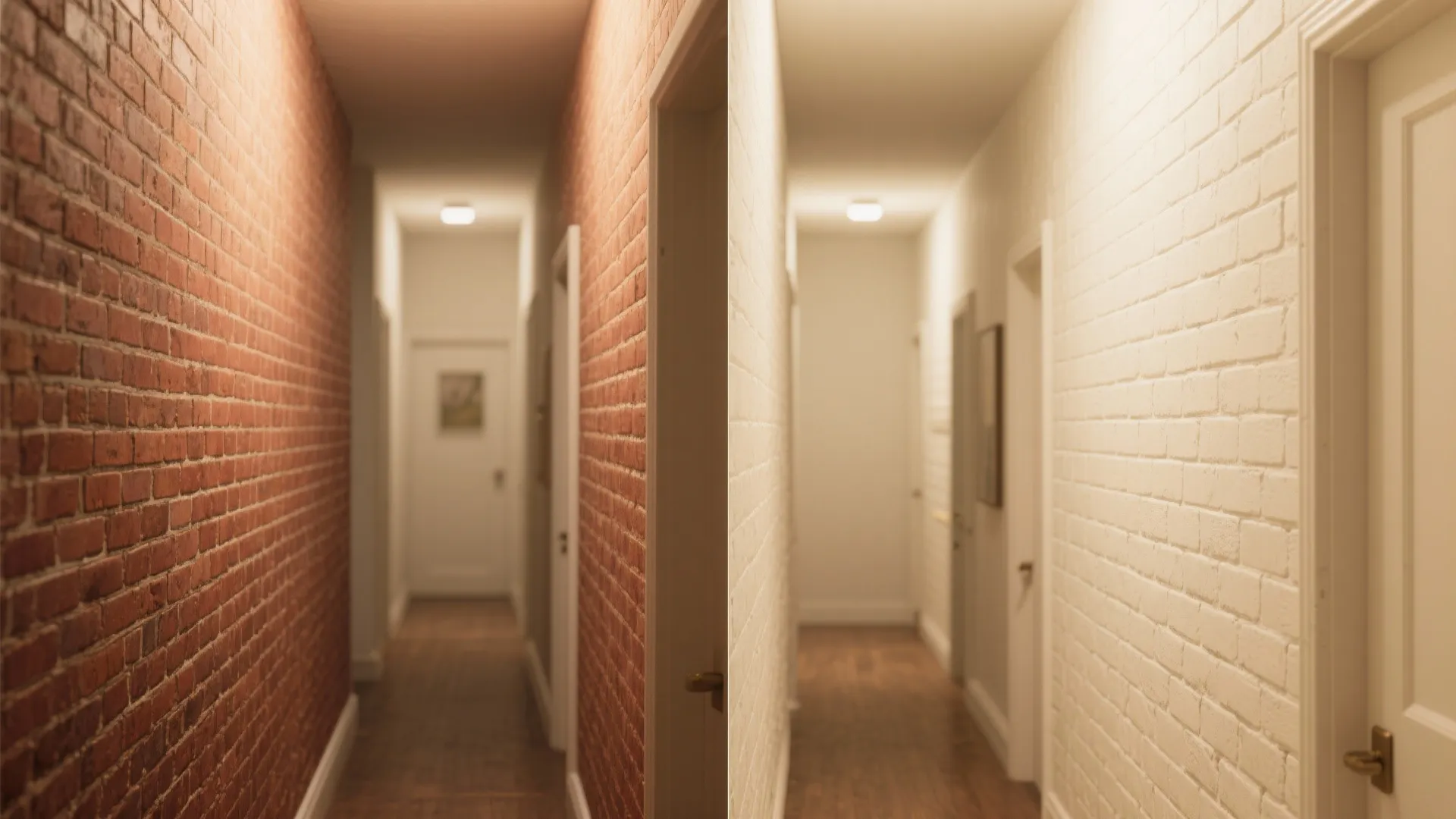 Soft-White Painted Brick