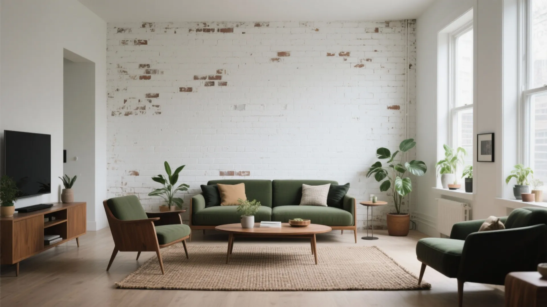 Modern White Painted Brick House — 5 Design Ideas