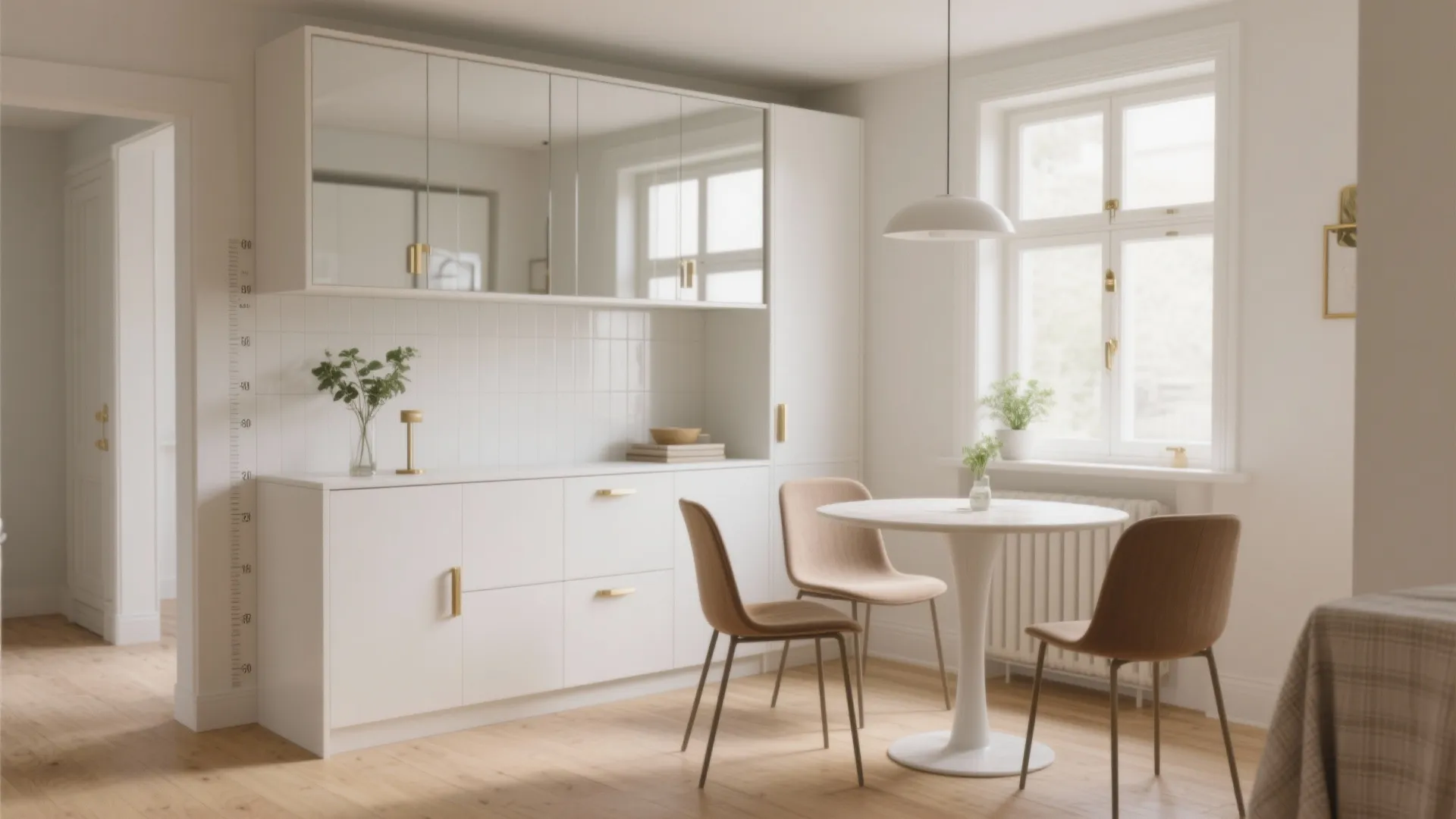 White Buffet Dining Room — 5 Ideas for 60x60: Practical, stylish solutions to fit a white buffet into a 60 x 60 dining nook