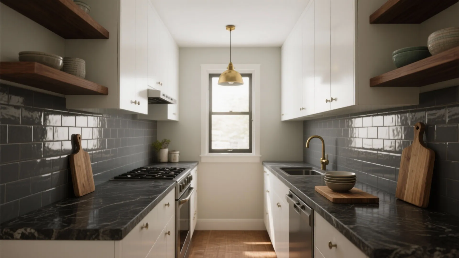 5 Fresh Ideas: White Cabinets & Black Countertops: How to make white kitchen cabinets and black countertops shine in small spaces — five practical design inspirations from a pro