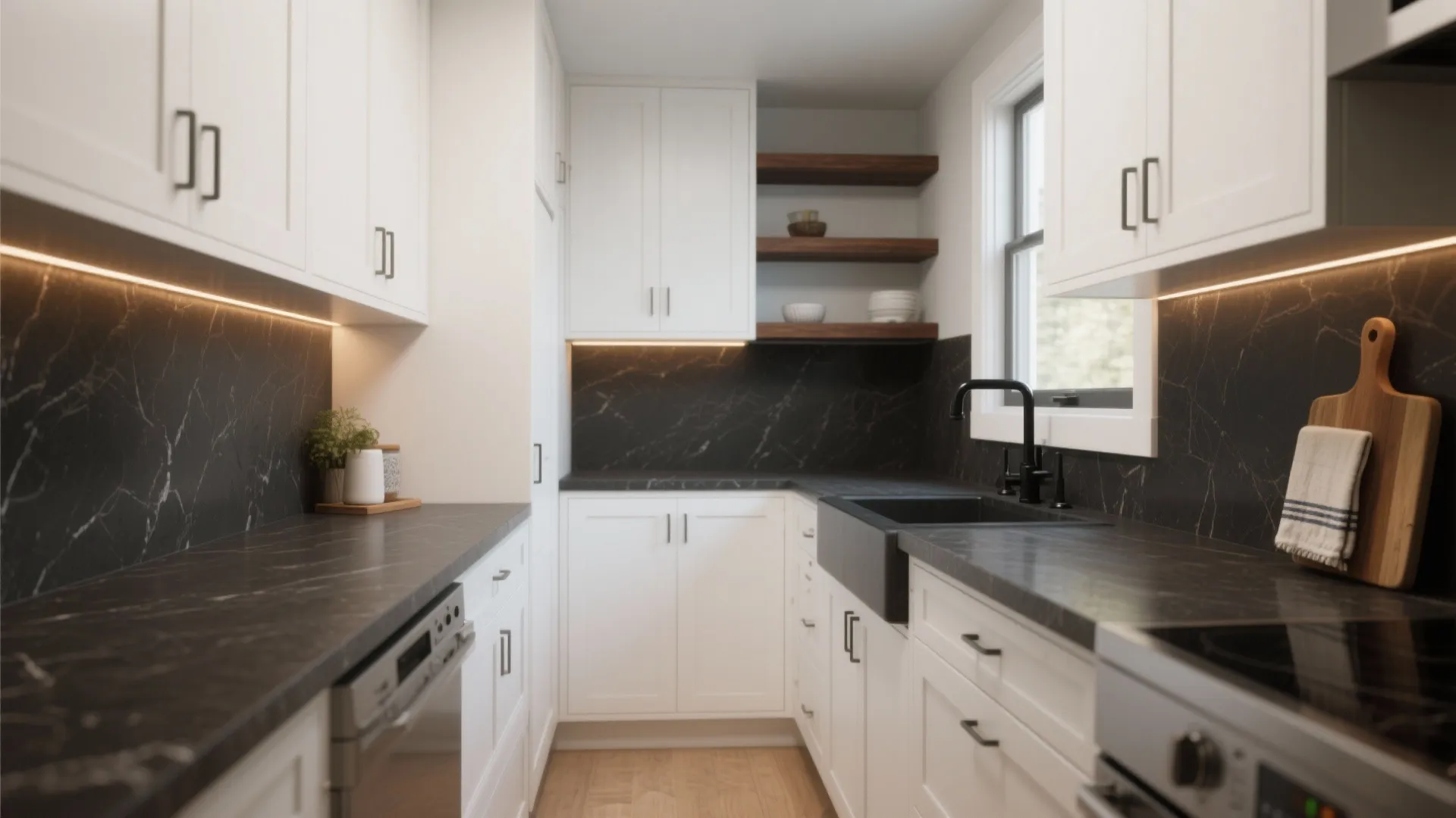 5 Inspiring Ways to Style White Cabinets with Dark Countertops