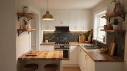 5 Ideas for White Kitchen Cabinets & Dark Counters