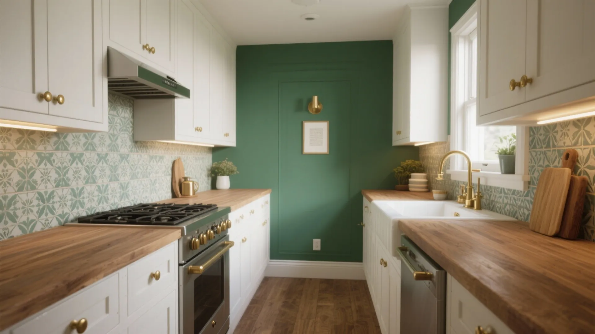 5 Fresh Ideas for Kitchens with White Cabinets & Green Walls