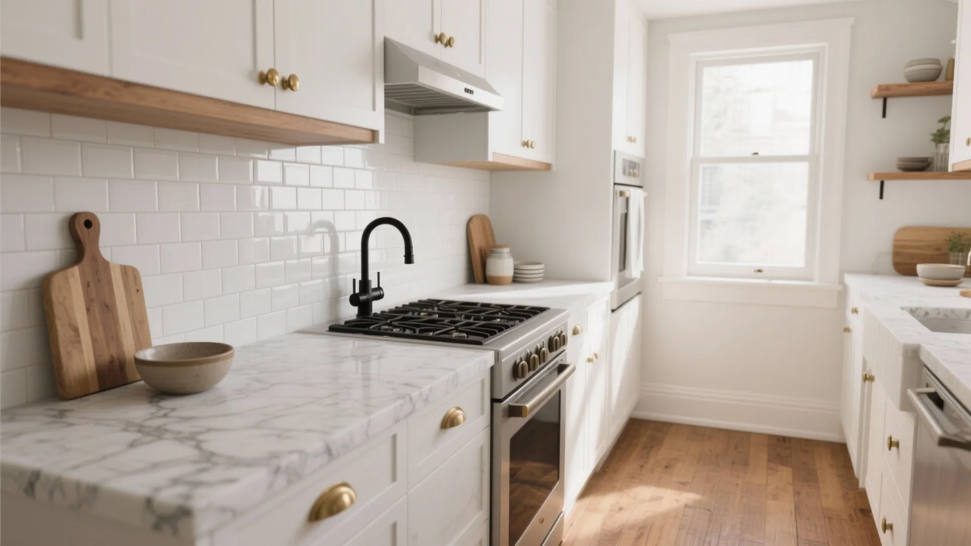 5 Inspired Ways to Style White Kitchen Cabinets with Marble: Creative small-space solutions and practical tips for pairing white cabinets with white marble countertops