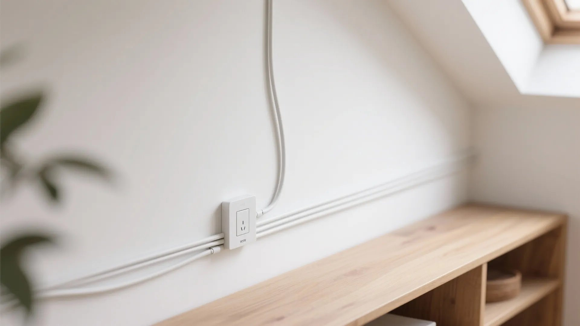 配線を“見せない日常美”：ケーブルモールとスイッチ位置の交換的発想