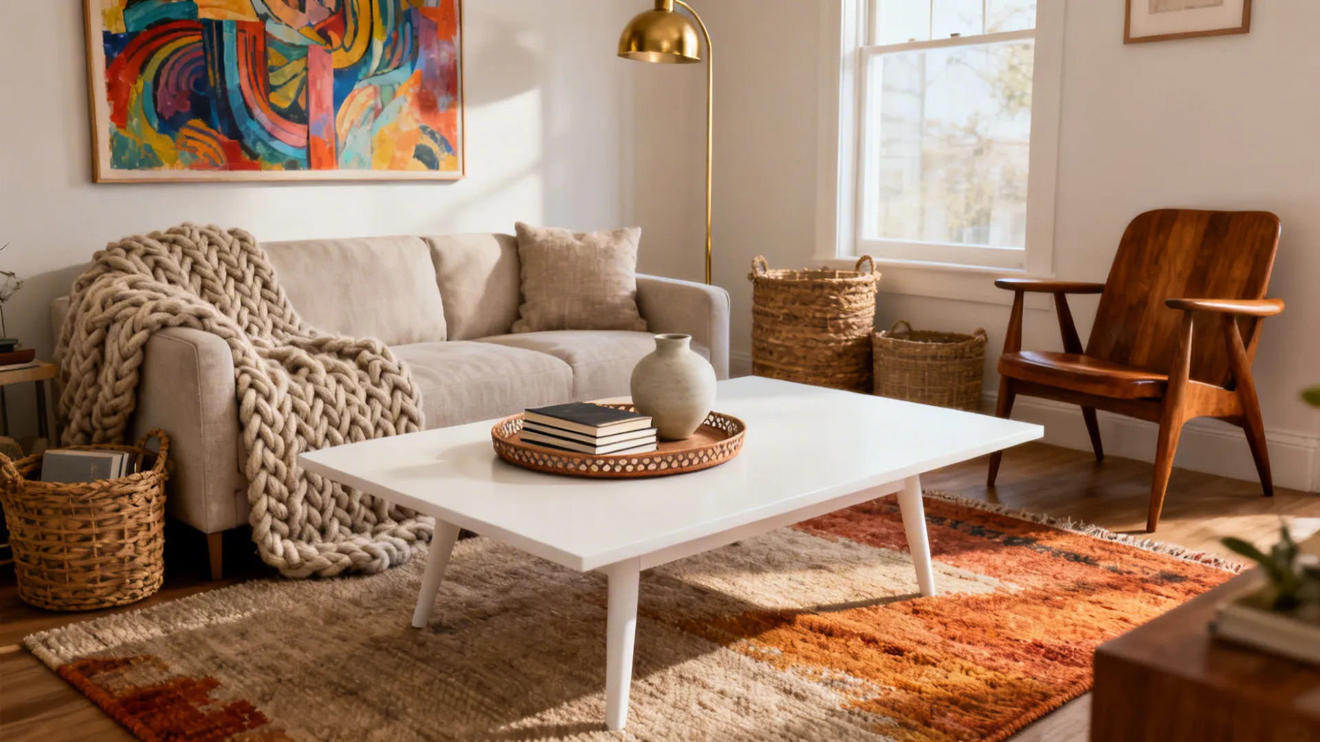 5 Bright Ideas for a Living Room with a White Coffee Table
