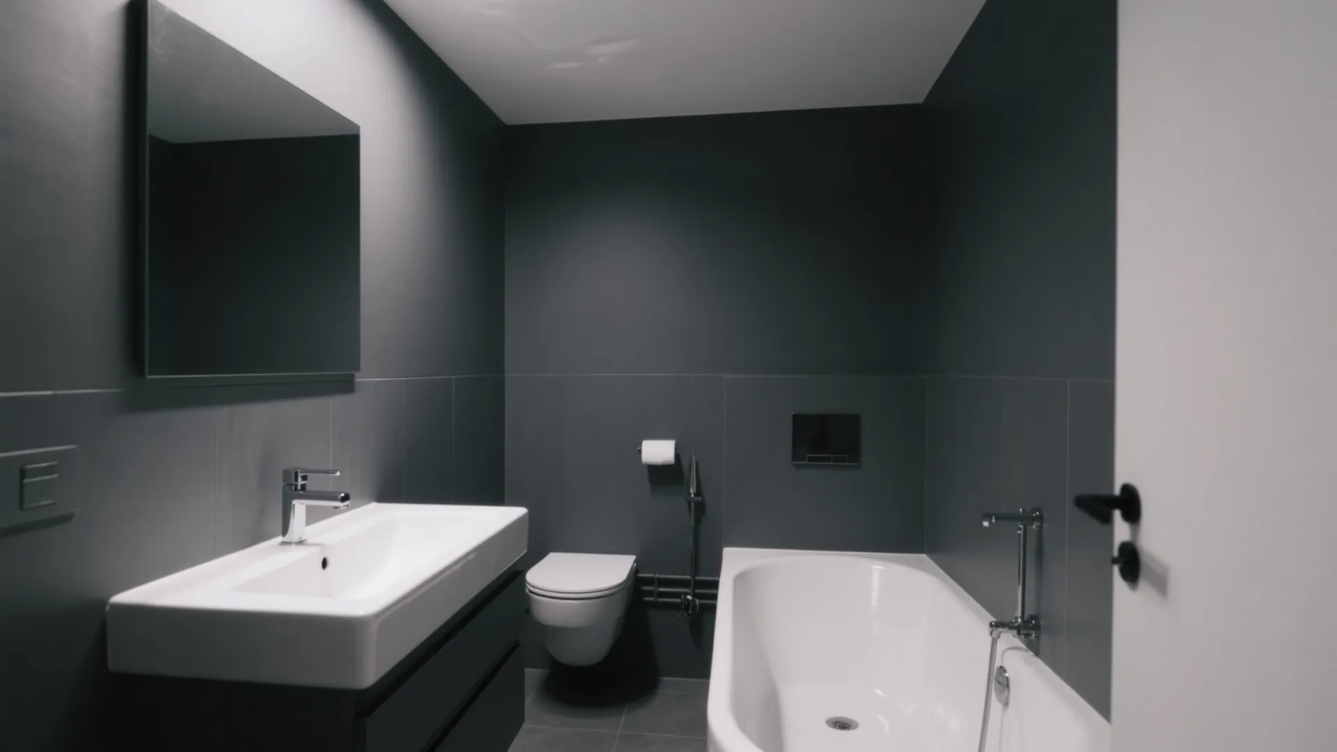 4. Contrasting White Fixtures