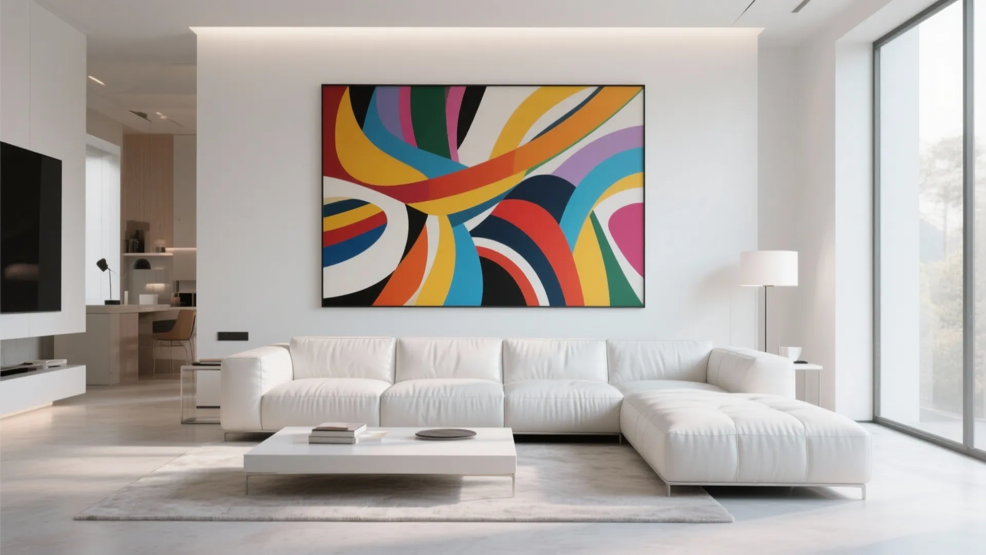 8. Statement Art Backdrop