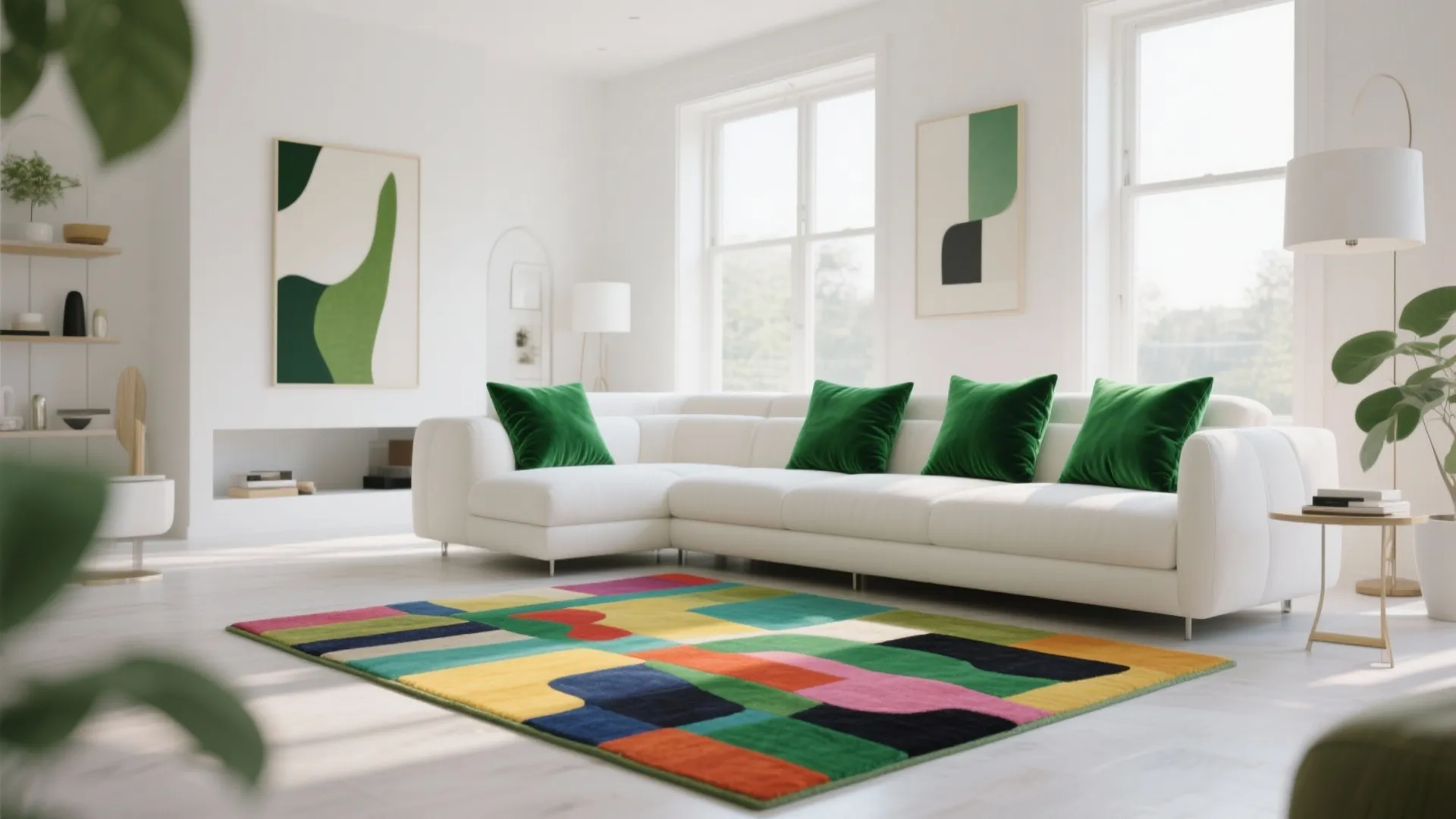 2. Pops of Bold Color