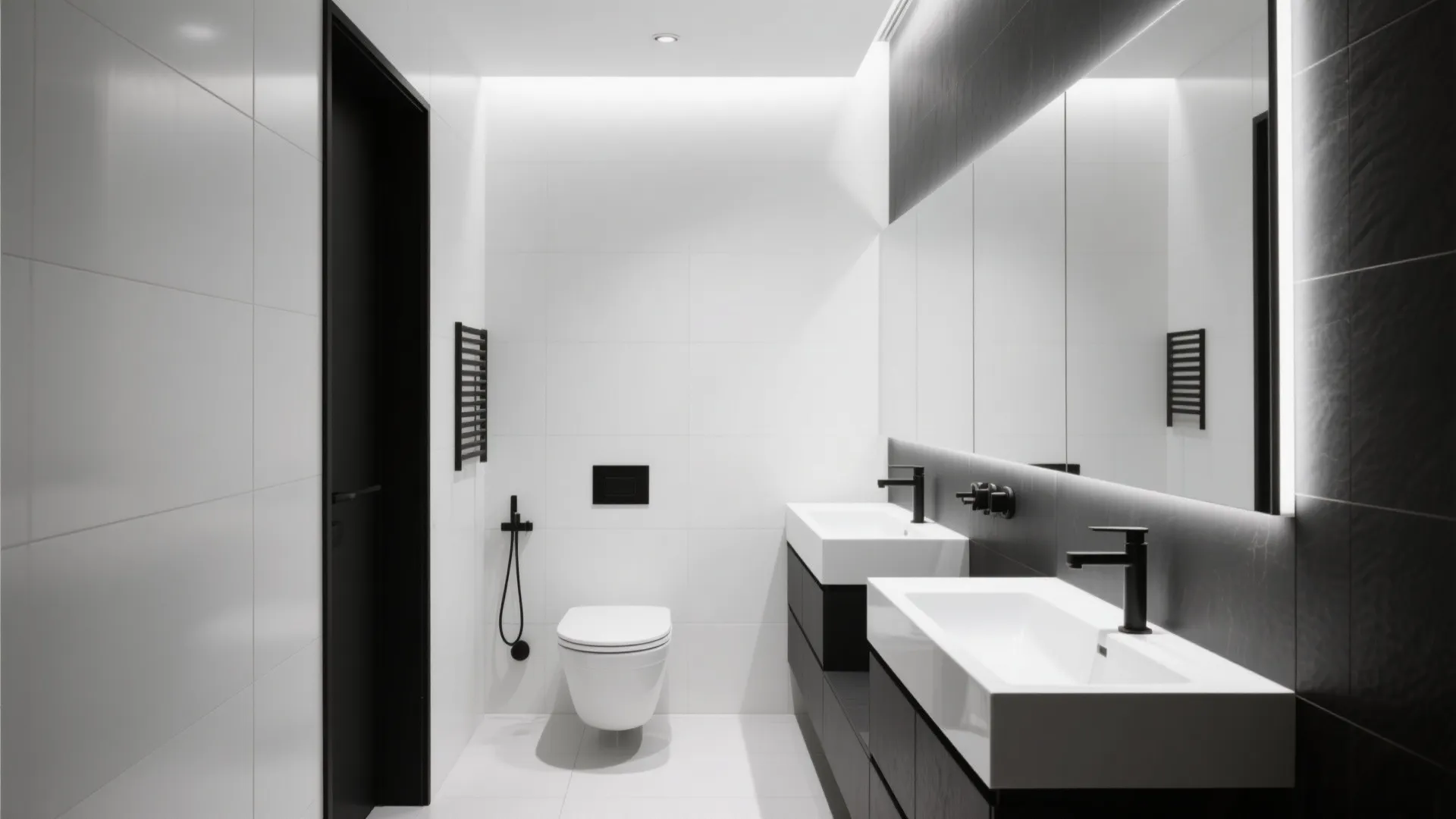 Tip 6: Classic White with Dark Accents