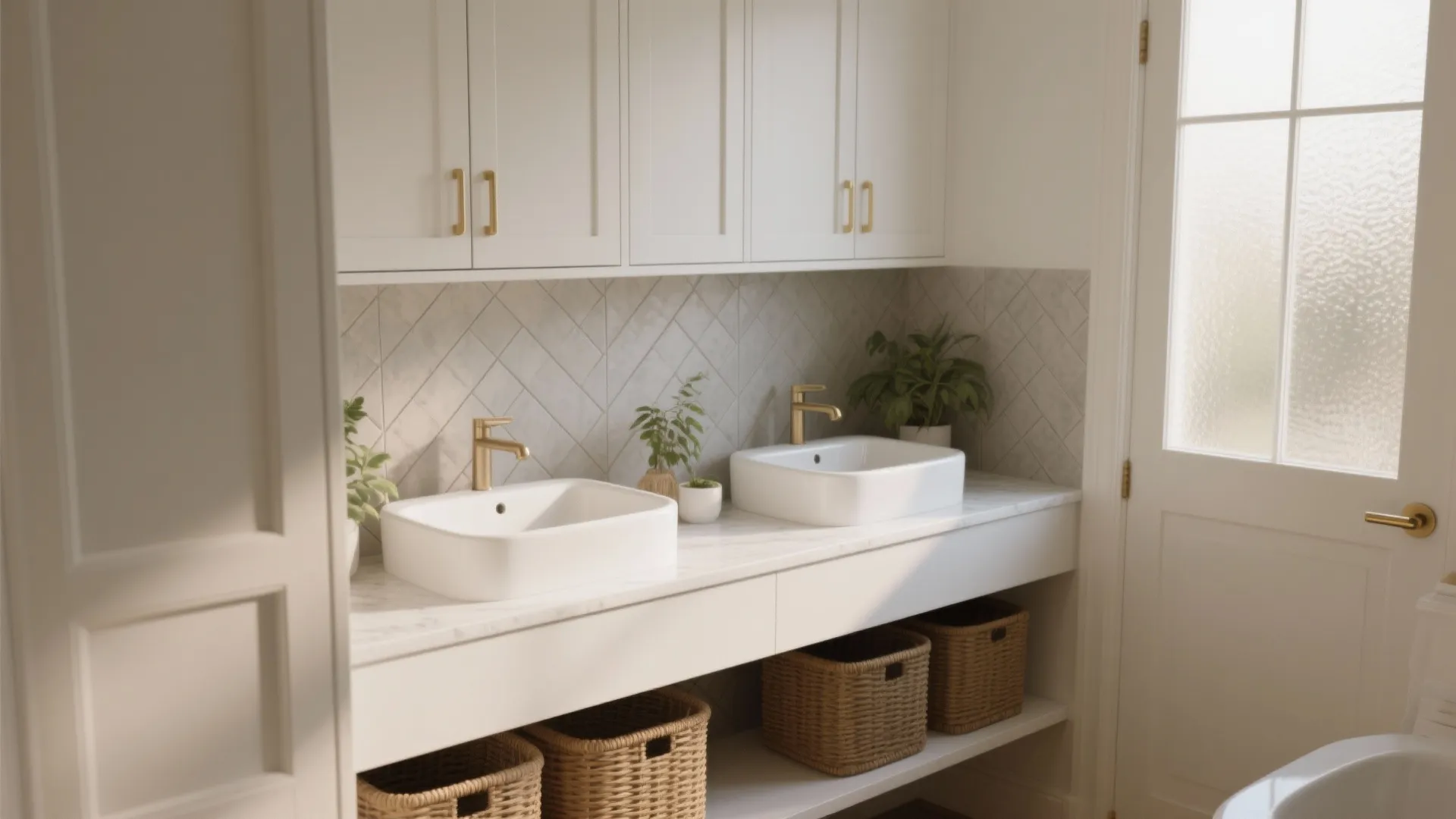 Double Bathroom Vanity Ideas — 5 Inspo: 5 smart white double vanity designs for small and large bathrooms