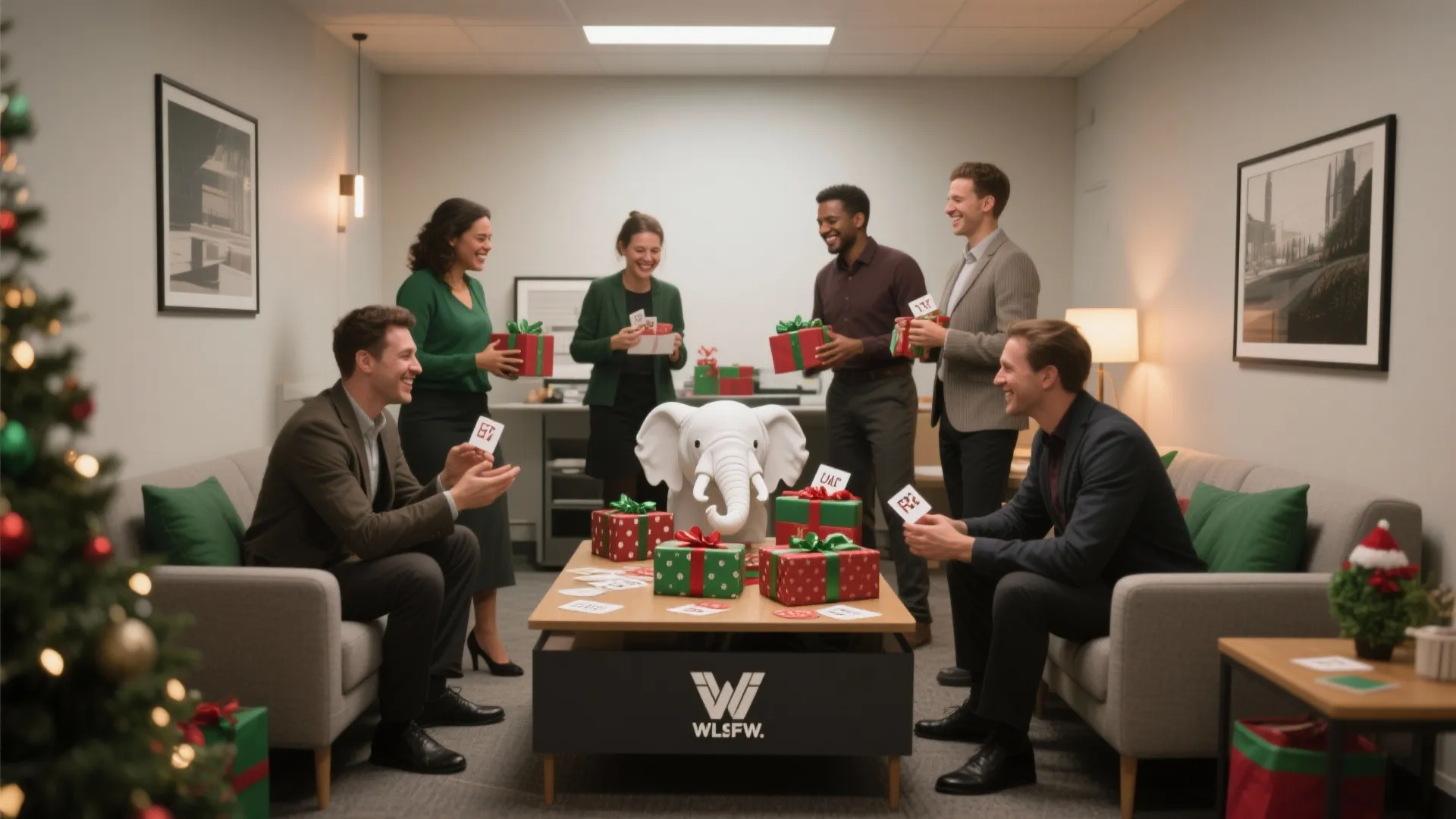 3. Themed White Elephant with Challenges