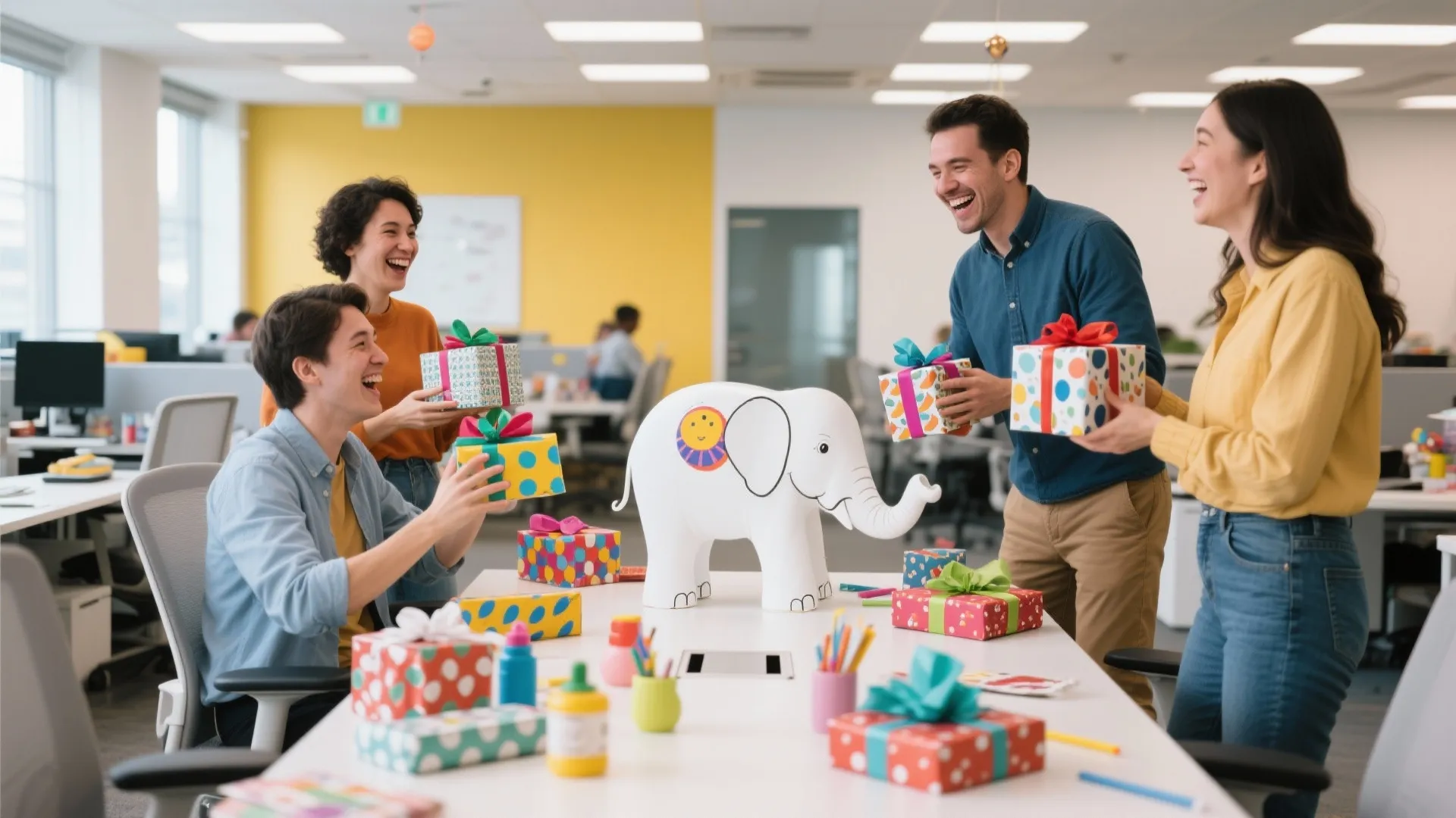 1. White Elephant with a Twist