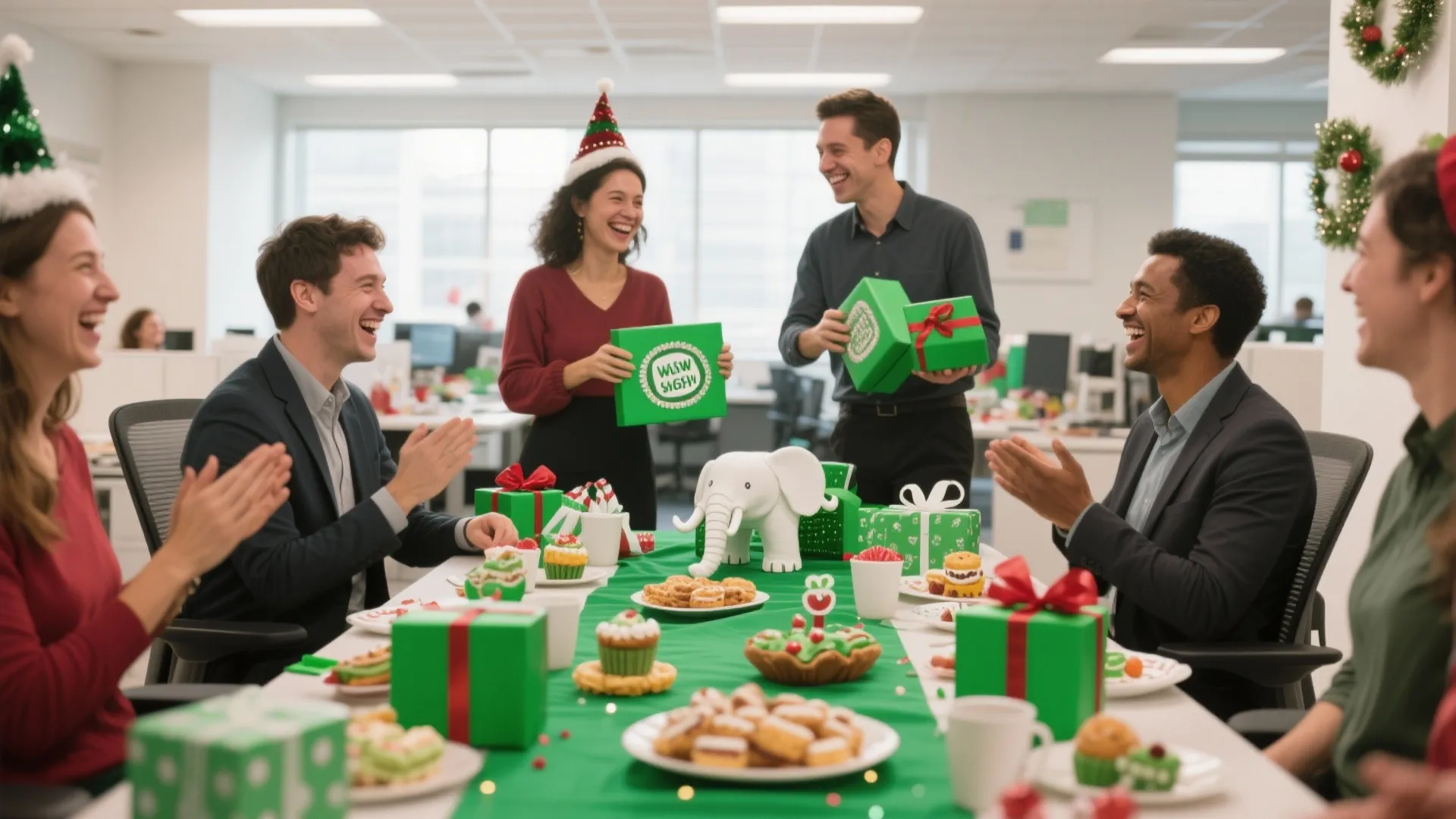 3. White Elephant with a Twist