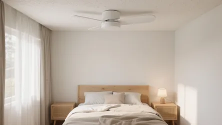 5 White Ceiling Fan Ideas for Small Bedrooms