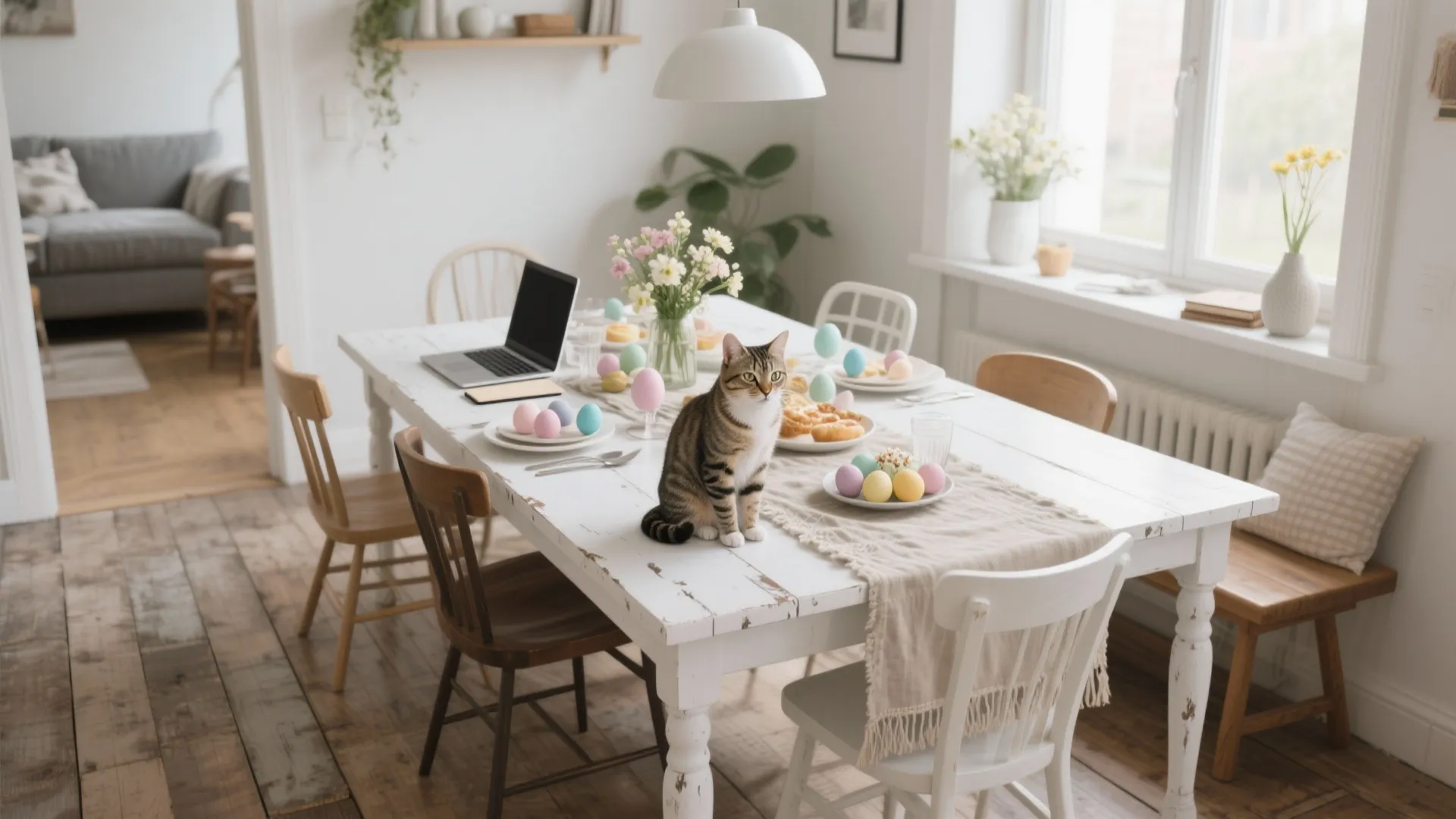 5 White Farmhouse Dining Table Ideas