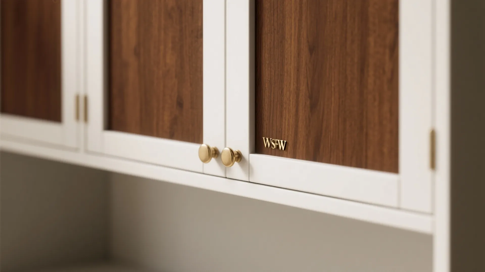 2. White frame, brown inserts