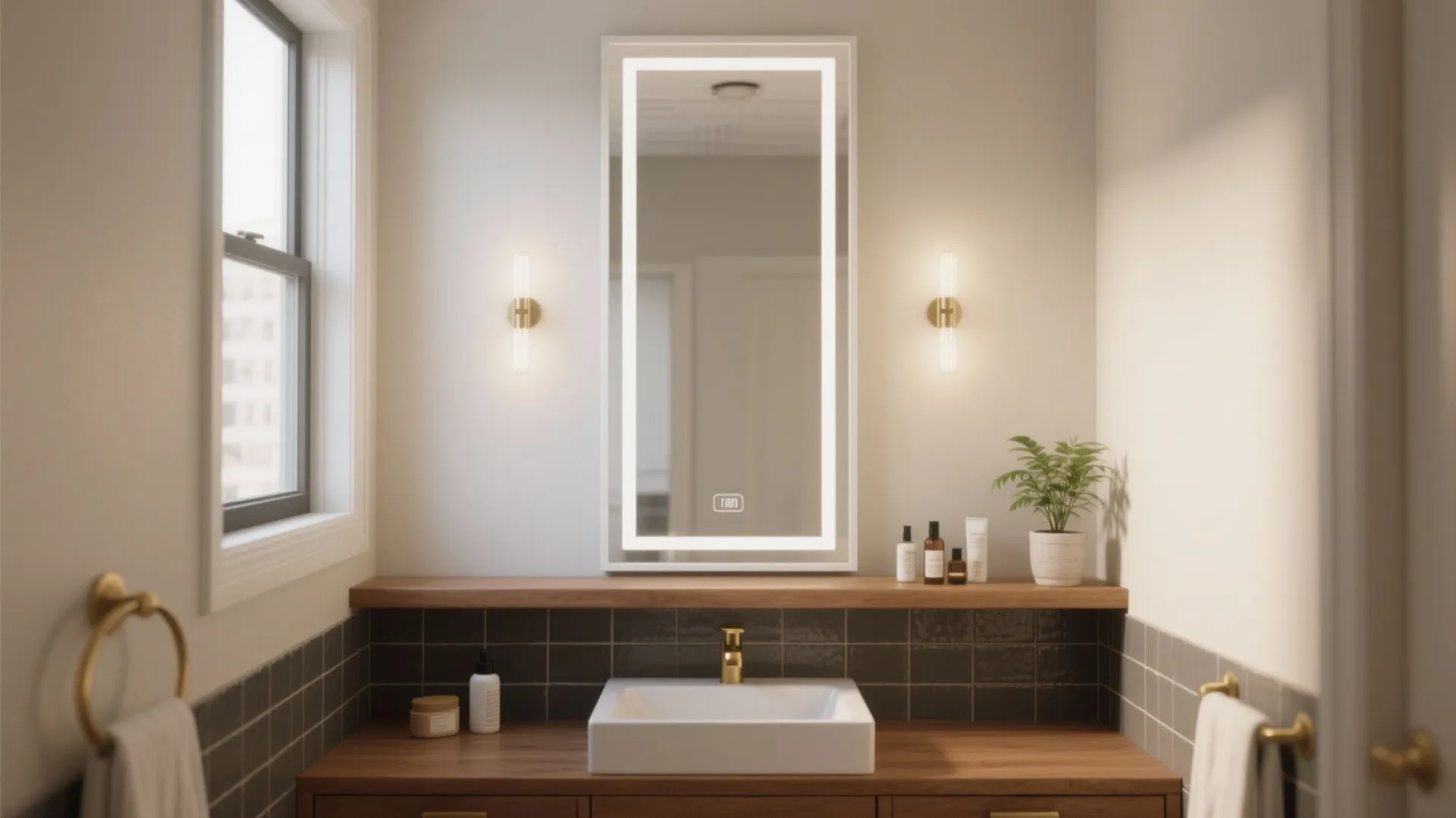 5 Bright Ideas for Bathrooms with White Frame Mirrors: How I use white-framed bathroom mirrors to make small baths feel airy, modern, and practical