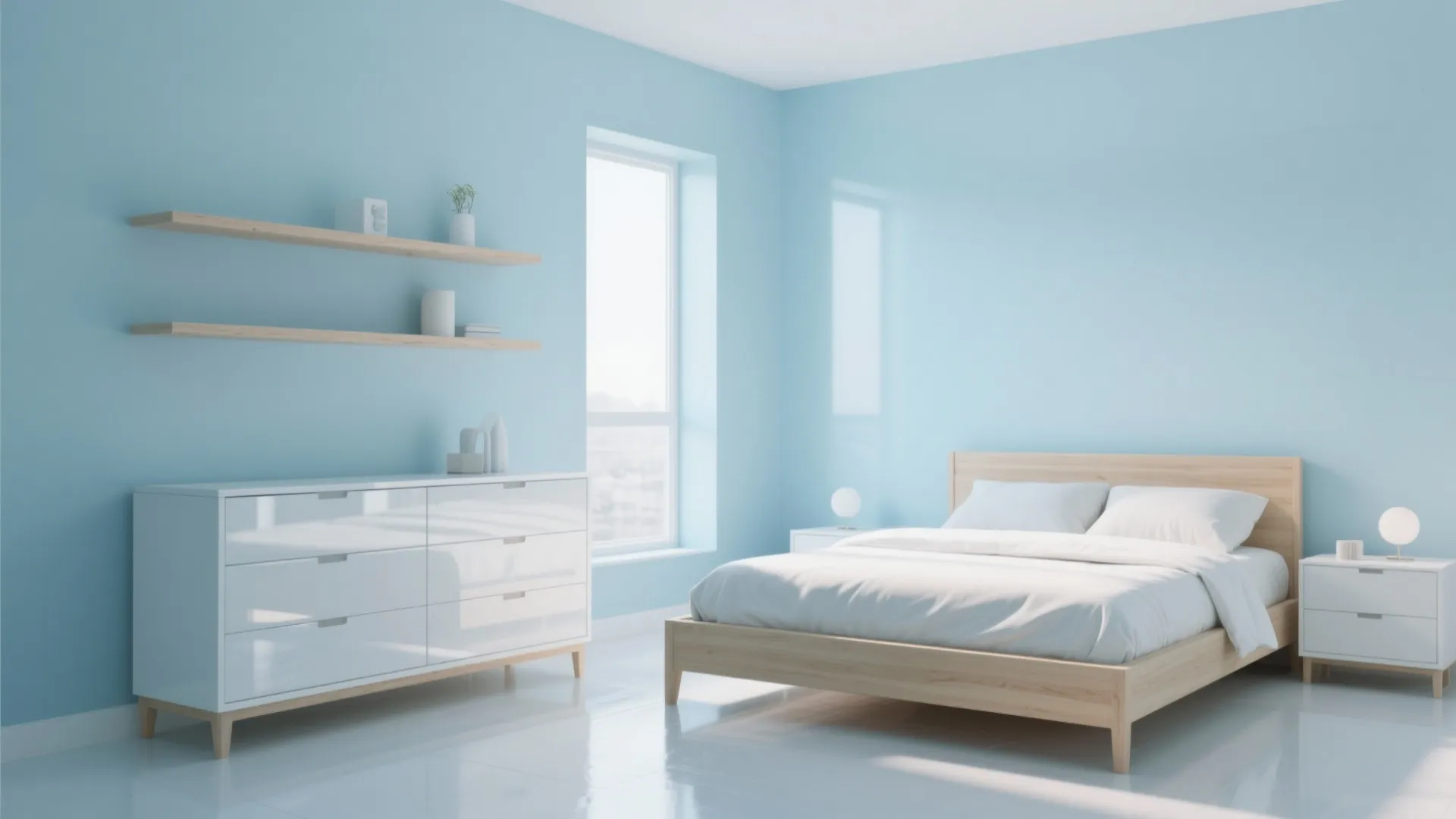 Idea 2: White Furniture for a Fresh Contrast