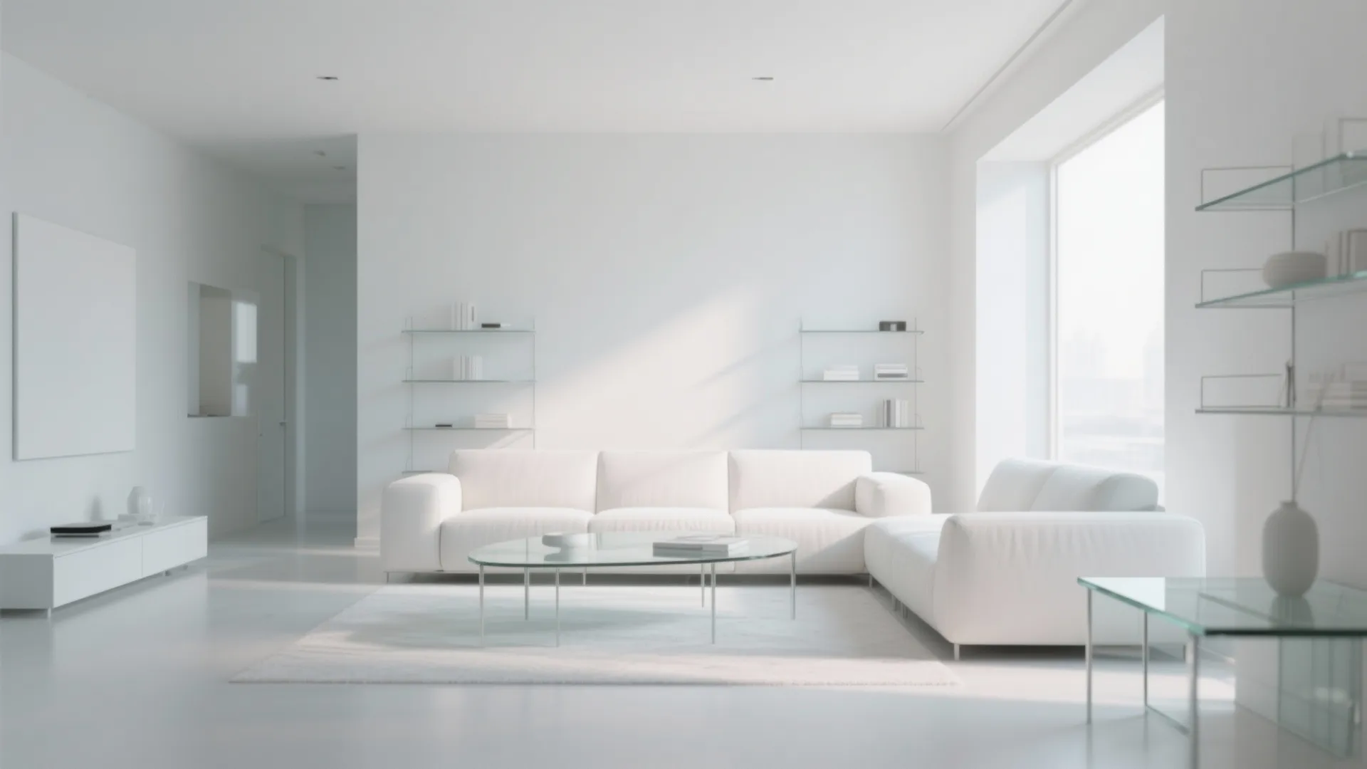 9. White and Glass Fusion