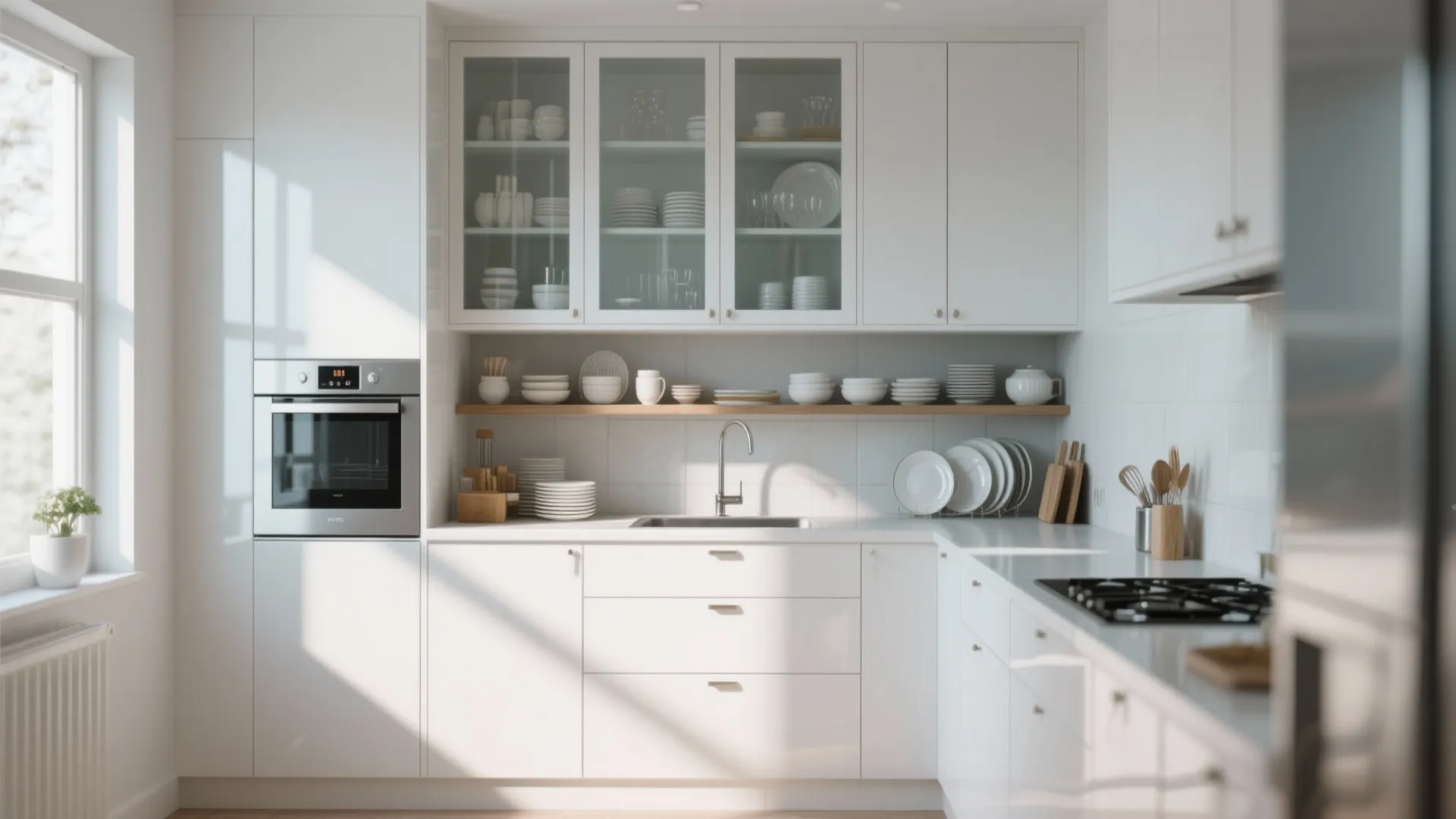 7. White and Glass Combo