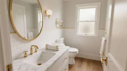 5 Bright Ideas for White and Gold Bathroom Accessories